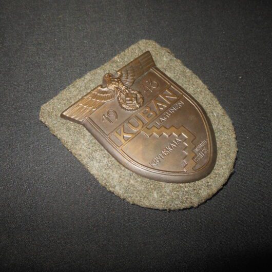 WW2 German Wehrmacht Kubanschild - KUBAN CAMPAIGN SLEEVE SHIELD - EASTERN FRONT - EXCELLENT!