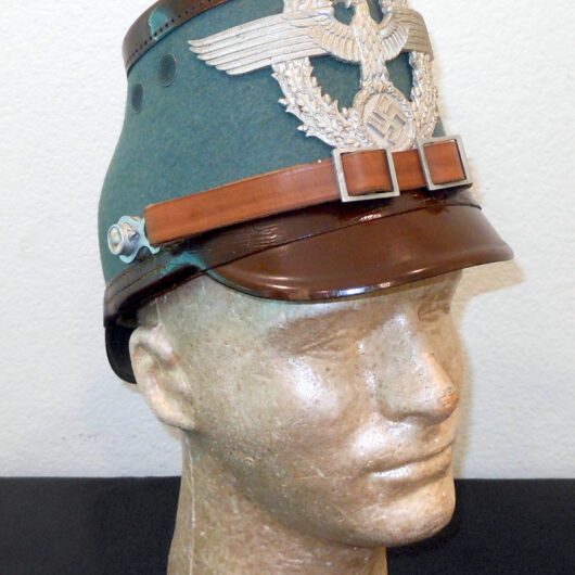 WW2 German Gendarmerie Polizei Tschako - RURAL POLICE SHAKO - EREL - VERY NICE!