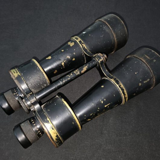 WW1 Kaiserlicht Marine / WW2 German Kriegsmarine Leitz 12x60 - NAVAL BINOCULARS - DUAL ISSUE - RARE