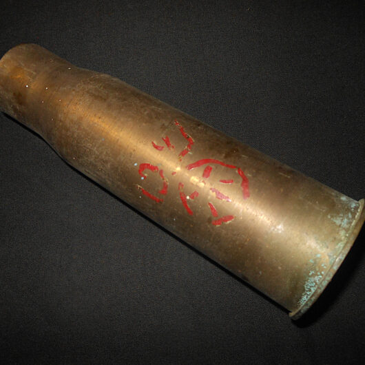 WW2 Imperial Japanese Army Type 94 - 37mm ANTI-TANK SHELL CASING – MUKDEN ARSENAL - 1942 - RARE!