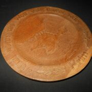 WW II German Army - COMMEMORATIVE CARVED WOOD PLATE - CRIMEAN CAMPAIGN - SUPERB!