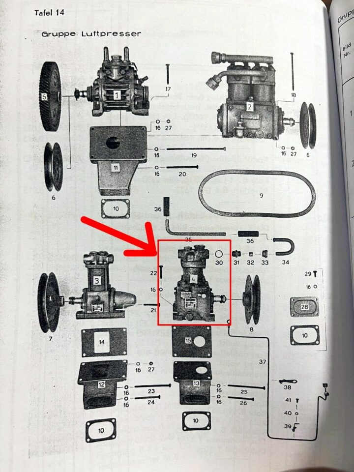 WW II German Army Luftpresser - AIR COMPRESSOR - Sd.Kfz. 251 etc. - RARE! - Image 8