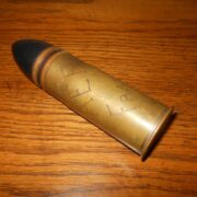 WW1 French Army - 3.7cm HOTCHKISS M1916 - TRENCH ART ROUND - VERY NICE! - Image 3