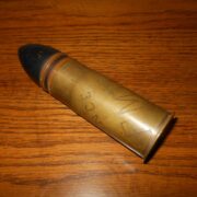 WW1 French Army - 3.7cm HOTCHKISS M1916 - TRENCH ART ROUND - VERY NICE! - Image 4