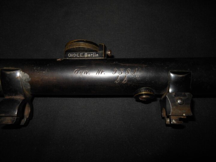 WW1 German Army - OIGEE LUXOR 3x SNIPER SCOPE & MOUNTS - TEXTBOOK - VERY RARE! - Image 13