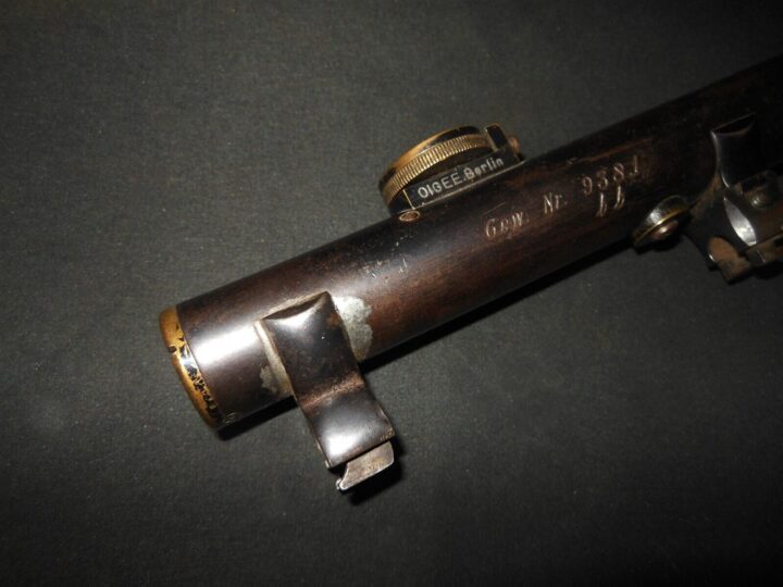 WW1 German Army - OIGEE LUXOR 3x SNIPER SCOPE & MOUNTS - TEXTBOOK - VERY RARE! - Image 3