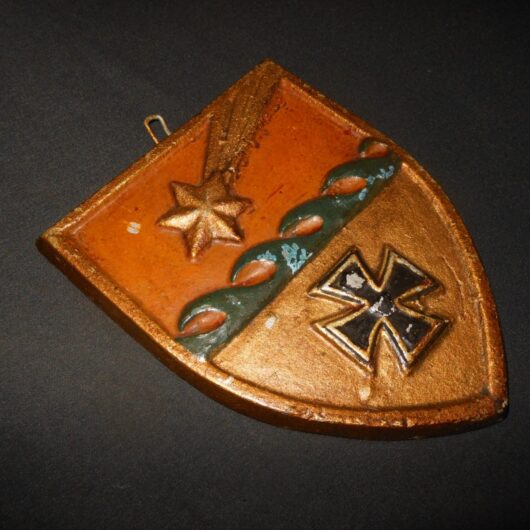 WW1 German Kaiserliche Marine - COASTAL ARTILLERY - PRESENTATION SHIELD - RARE!