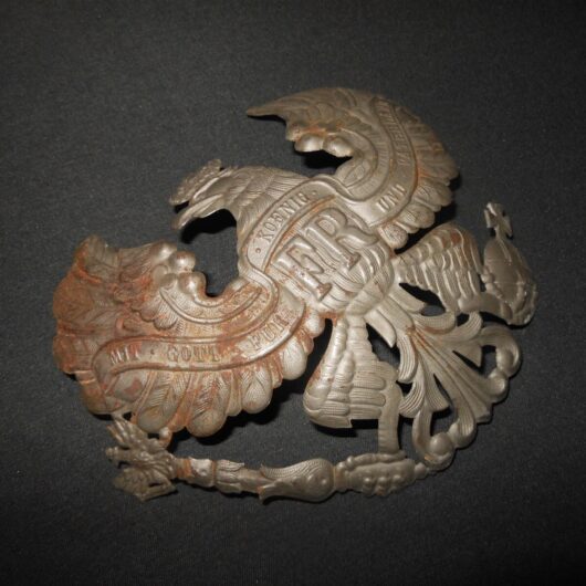 WW1 Imperial Prussian Army - EM/NCO PICKELHAUBE INFANTRY PLATE #1 - NICE!