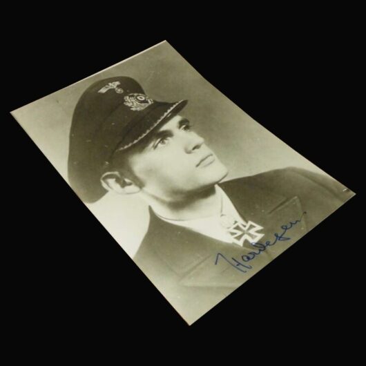 WW2 German Kriegsmarine Autograph - KKPT REINHARD HARDEGEN - SIGNED PHOTO CARD