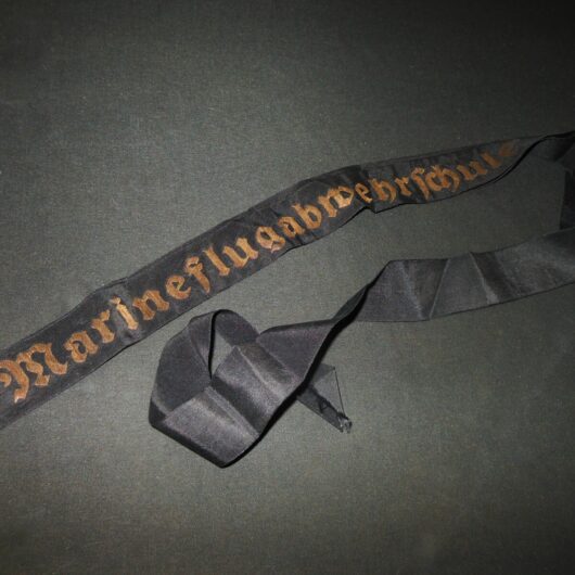 WW2 German Kriegsmarine Mützenband - SAILOR CAP TALLEY - MARINEFLUGABWEHRSCHULE