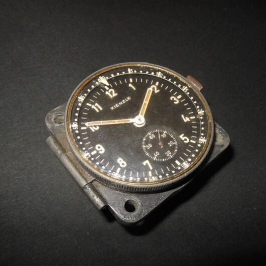 WW2 German Luftwaffe Aircraft - KIENZLE COCKPIT CLOCK - Ju88 Me110 Do17 - SUPERB