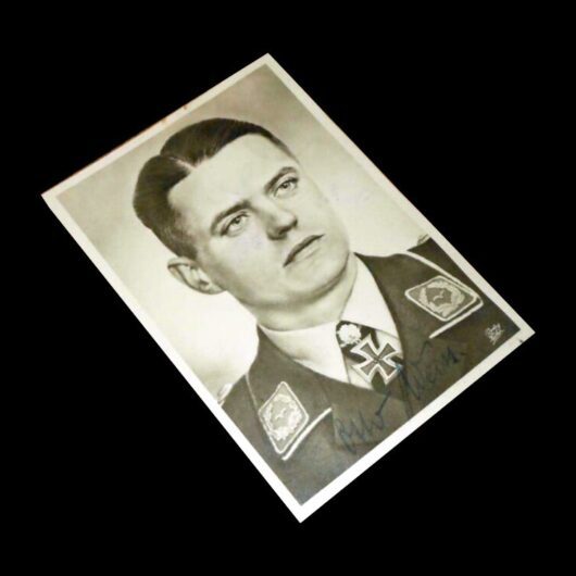 WW2 German Luftwaffe Autograph - OBERST OTTO WEISS - WARTIME SIGNED!