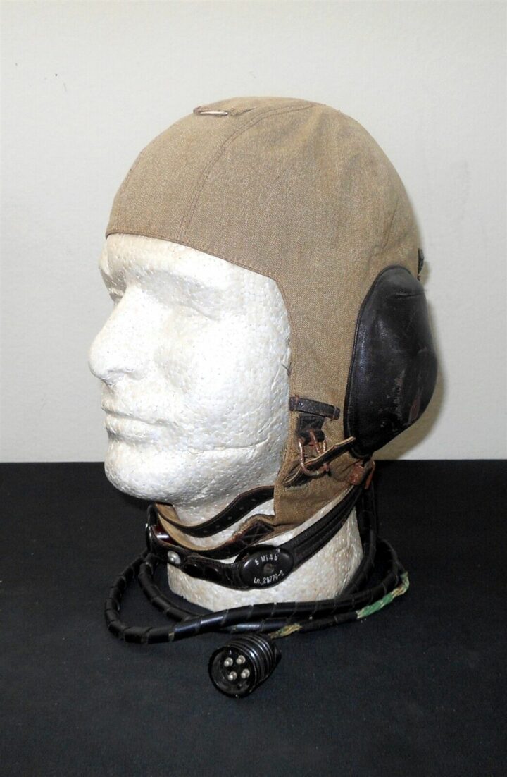 WW2 German Luftwaffe LKpS101 Fliegerkopfhaube - SUMMER FLIGHT HELMET - NICE! - Image 3