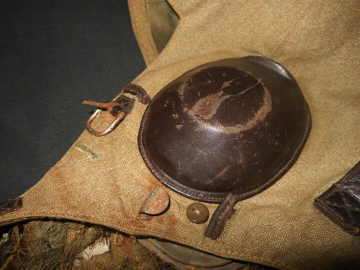 WW2 German Luftwaffe LKpS101 Fliegerkopfhaube - SUMMER FLIGHT HELMET - NICE! - Image 6