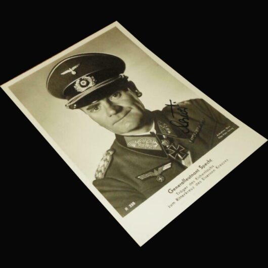 WW2 German Wehrmacht Autograph - GENERAL KARL-WILHELM SPECHTE - WARTIME SIGNED