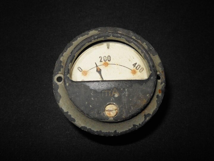 WW2 German Wehrmacht - ELECTRICAL AMMETER - RADIO EQUIPMENT - RARE! - Image 3