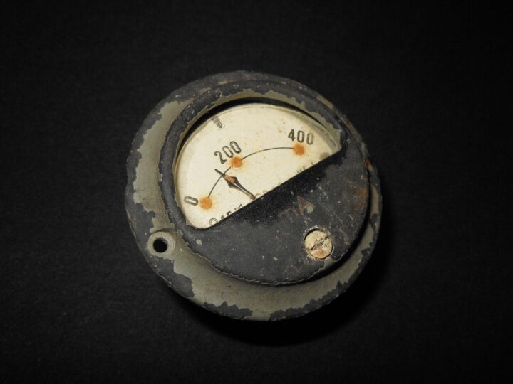 WW2 German Wehrmacht - ELECTRICAL AMMETER - RADIO EQUIPMENT - RARE!