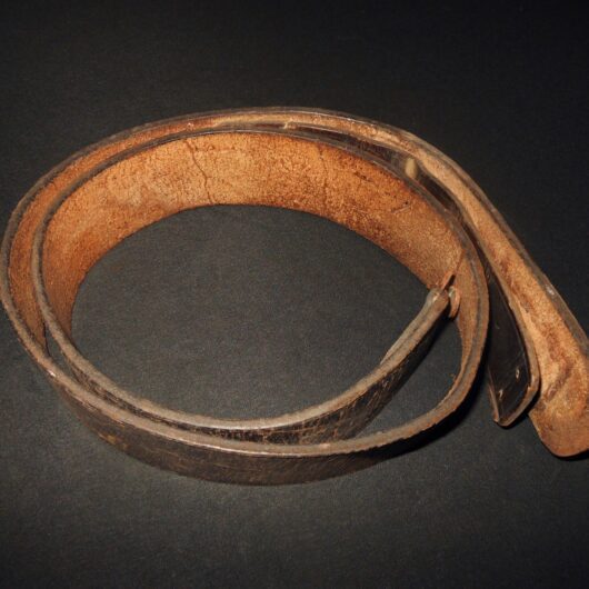 WW2 German Wehrmacht Koppel - EM/NCO LEATHER BELT #3 - 100cm - NICE!