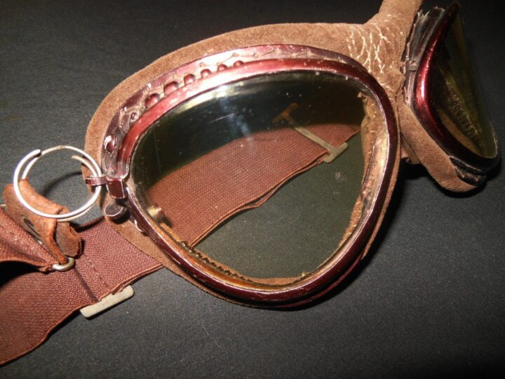 WW2 Imperial Japanese Navy Army - PILOT FLIGHT GOGGLES - A6M GM1 - BOXED! - Image 5