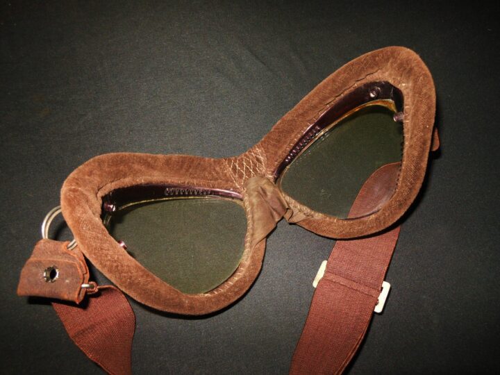 WW2 Imperial Japanese Navy Army - PILOT FLIGHT GOGGLES - A6M GM1 - BOXED! - Image 9