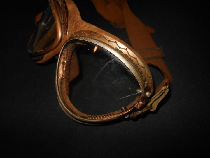 WW2 Imperial Japanese Navy Army - PILOT FLIGHT GOGGLES - FOR PARTS / REPAIR - Image 5