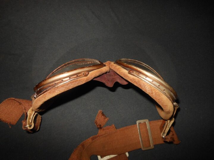 WW2 Imperial Japanese Navy Army - PILOT FLIGHT GOGGLES - FOR PARTS / REPAIR - Image 7