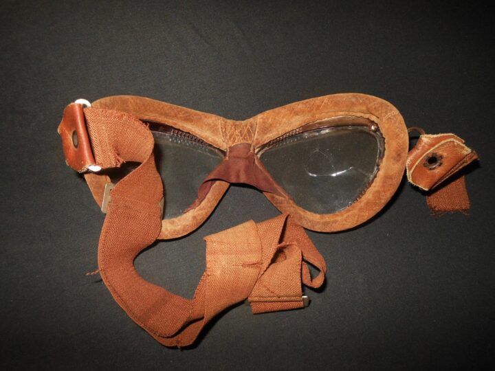 WW2 Imperial Japanese Navy Army - PILOT FLIGHT GOGGLES - FOR PARTS / REPAIR - Image 9