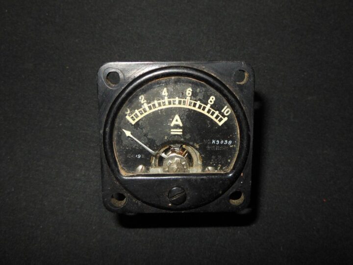 WW2 Imperial Japanese Navy - ELECTRICAL AMMETER - RADIOS & TESTING UNITS - RARE! - Image 3