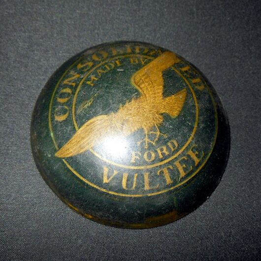 WW2 US Army Air Force Aircraft - CONTROL YOKE CENTER CAP - B-24 LIBERATOR - RARE