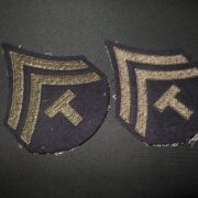 WW2 US Army Air Force - T/5 TEC 5 TECHNICAL RANK SLEEVE CHEVRONS - VERY NICE!