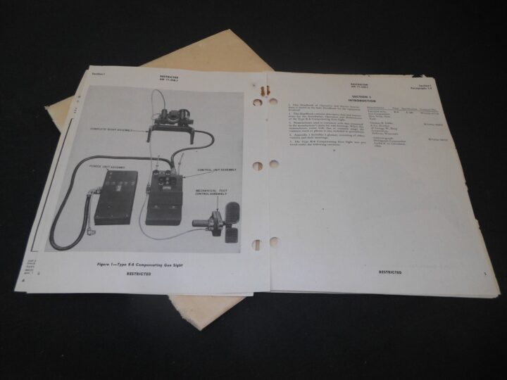 WW2 USAAF Aircraft - FAIRCHILD K-8  TOP TURRET COMPUTING GUNSIGHT - B-24 B-26 - NOS - Image 18
