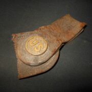 US Army Spanish War / Indian War - BRASS/LEATHER BAYONET HANGER  - SPRINGFIELD