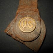 US Army Spanish War / Indian War - BRASS/LEATHER BAYONET HANGER  - SPRINGFIELD - Image 4