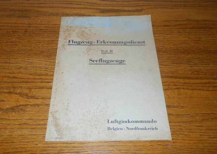 WW II German Air Force - AXIS / ALLIED AIRCRAFT RECOGNITION HANDBOOK #2 - RARE! - Image 3