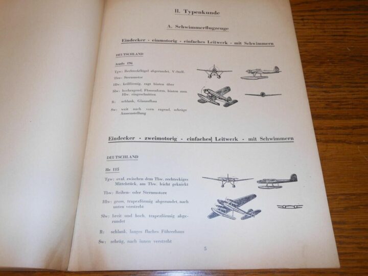 WW II German Air Force - AXIS / ALLIED AIRCRAFT RECOGNITION HANDBOOK #2 - RARE! - Image 5