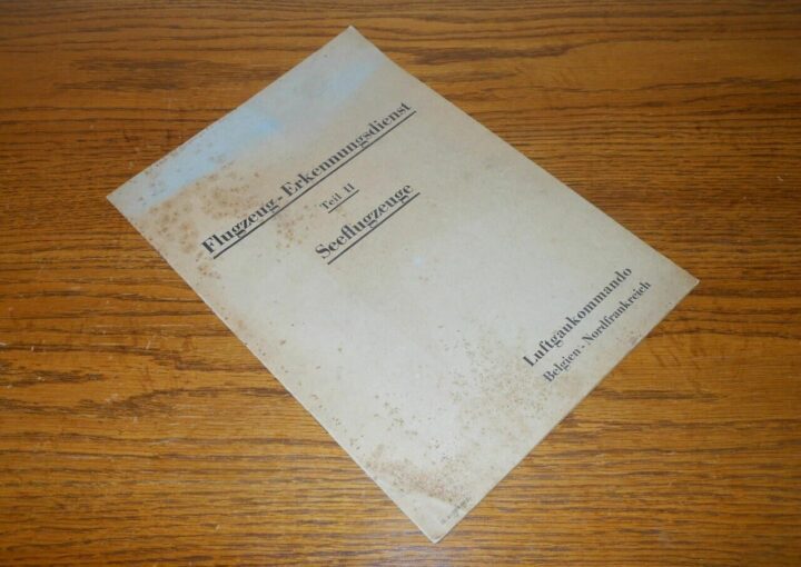 WW II German Air Force - AXIS / ALLIED AIRCRAFT RECOGNITION HANDBOOK #2 - RARE!