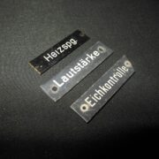 WW II German LW WH KM FuG Funkgerat - RADIO DATA PLATE SET #5 - TORN KW.E PANZER