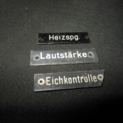 WW II German LW WH KM FuG Funkgerat - RADIO DATA PLATE SET #5 - TORN KW.E PANZER - Image 3