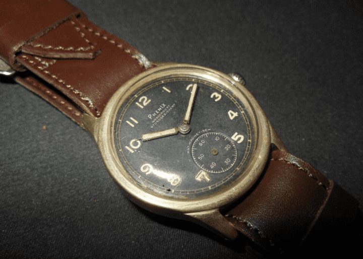 WW II German WH Heer Dienstuhr - PERSONAL SERVICE WATCH - PHENIX - PUBLISHED!