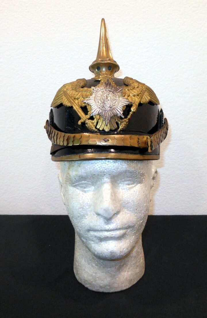 WW1 Imperial Prussian Army Pickelhaube M1891 - OFFICER GARDE HELMET - RARE! - Image 3