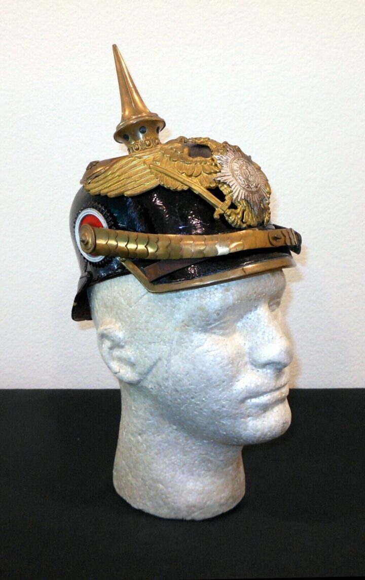 WW1 Imperial Prussian Army Pickelhaube M1891 - OFFICER GARDE HELMET - RARE! - Image 4