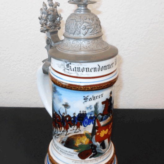 WW1 Imperial Prussian Army - REGIMENTAL STEIN - 4 WURTTB FELD ART REGT 65 LUDW.