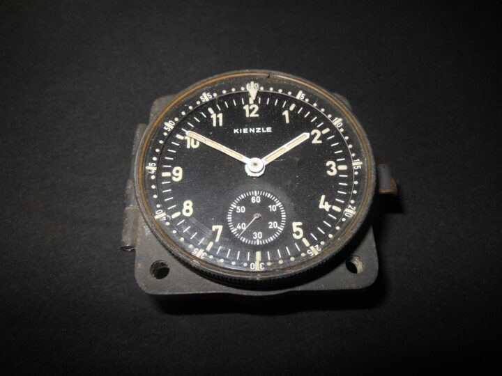 WW2 German Luftwaffe Aircraft - KIENZLE COCKPIT CLOCK - Ju88 Me110 Do17 - NICE! - Image 3