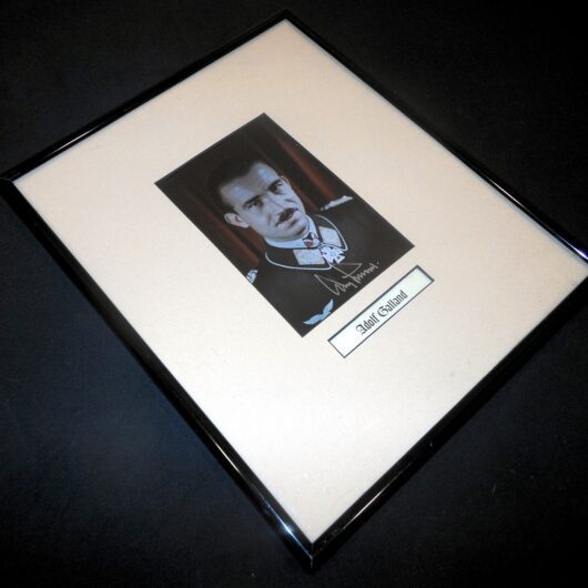 WW2 German Luftwaffe Autograph - GENERAL ADOLF GALLAND - FRAMED - NICE!