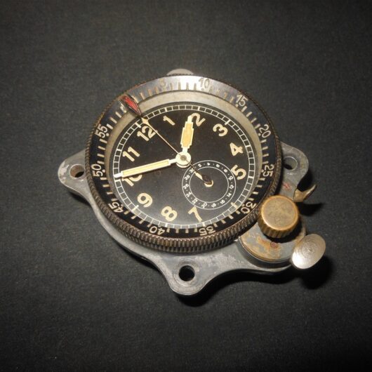 WW2 German Luftwaffe Borduhr - JUNGHANS COCKPIT CLOCK - 3rd MODEL - VERY NICE!