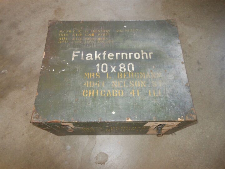 WW2 German Luftwaffe D.F. 10x80 Flakfernrohr - FLAK SPOTTING BINOCULAR CRATE - Image 3