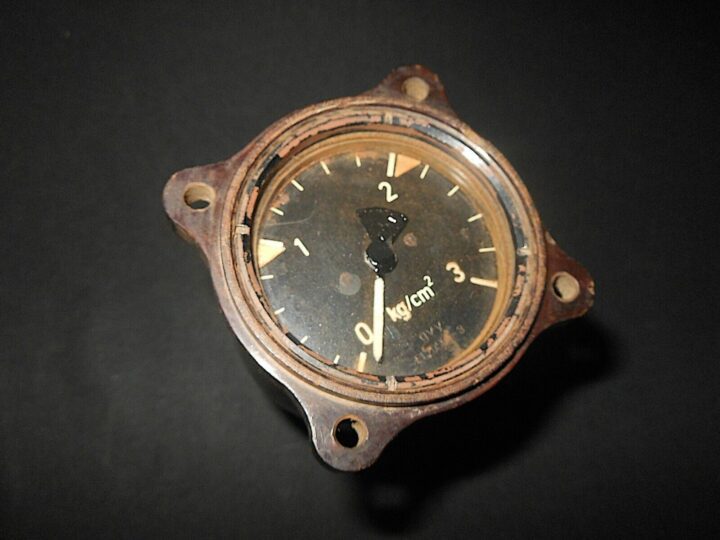 WW2 German Luftwaffe Druckmesser - PRESSURE GAUGE - MW50 - Me109 Fw190 - RARE!