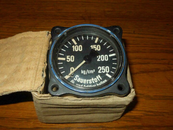 WW2 German Luftwaffe Sauerstoffdruckmesser - OXYGEN PRESSURE - Me109 Fw190 RARE - Image 4