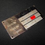 WW2 German Luftwaffe Typenschild - AIRCRAFT MAIN DATA PLATE - Ju188  F-1 - NICE!