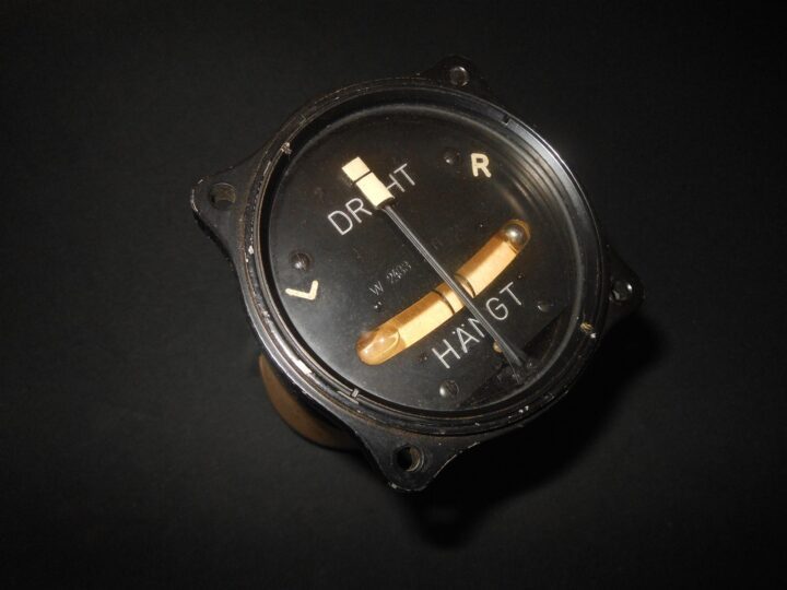 WW2 German Luftwaffe Wendezeiger - TURN & BANK INDICATOR - Me109 Ju87 Me110